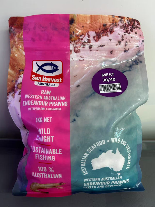 West Australian Wild Caught Endeavour Prawns Meat (Raw) (Frozen)